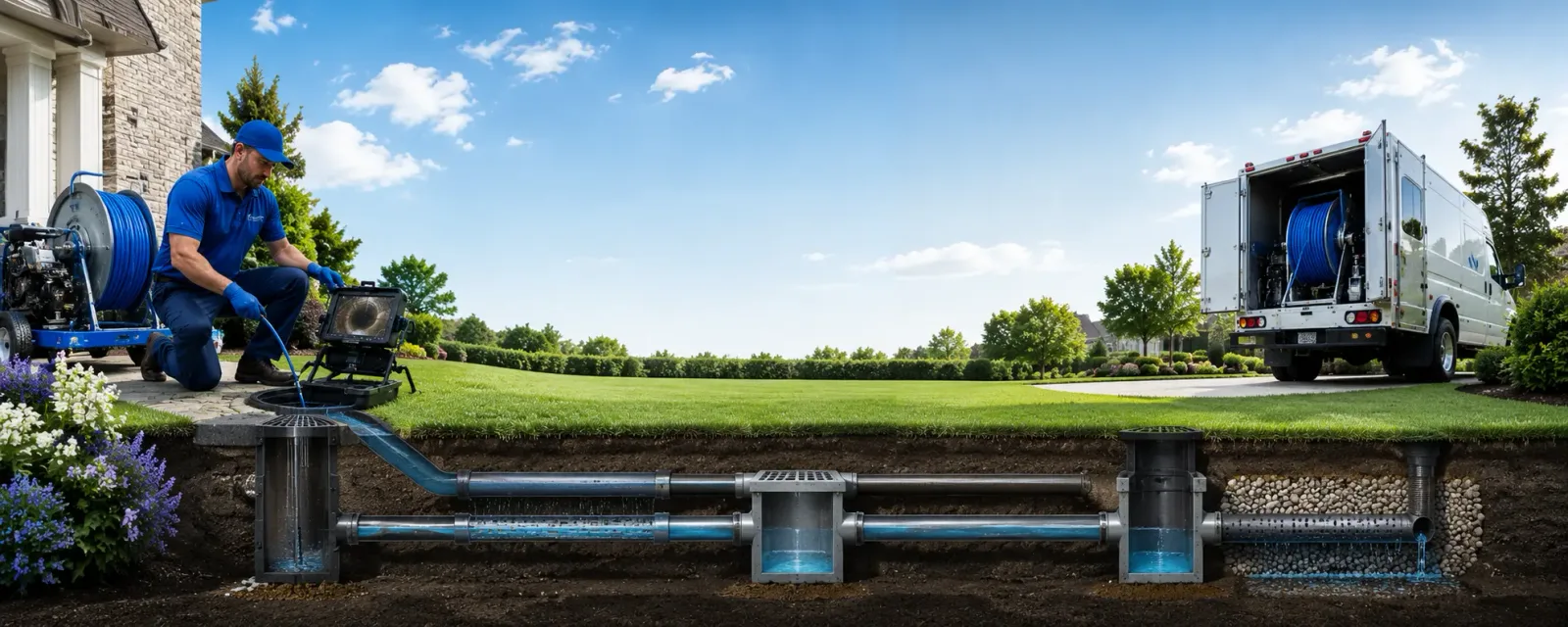 Outdoor drain cleaning information for Richey, MT